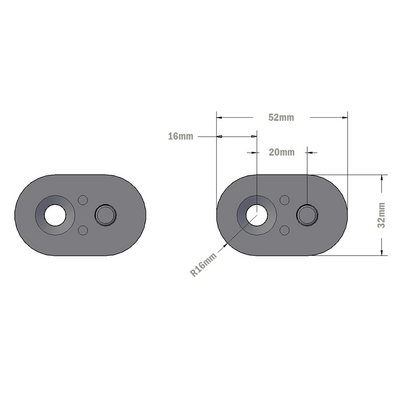 50-231-1SS MODULAR SOLUTIONS ALUMINUM HANDLE 200 FASTENING SET WITH STAINLESS STEEL HARDWARE